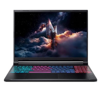 ACER Laptop Nitro V 16S AI / AMD Ryzen 7 260, 16", 1920 x 1200, 32 GB RAM, 2 TB SSD, FreeDOS, crna